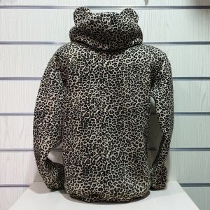 Дамски леопардов суитшърт с ушички