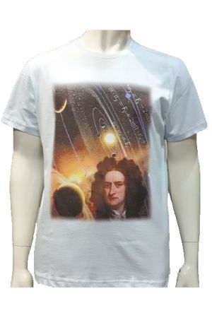 Мъжка тениска с Исак Нютон