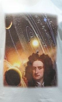 Мъжка тениска с Исак Нютон