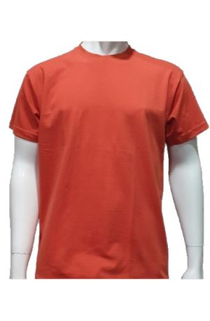 Мъжка тениска в Цвят Керемида, Без Принт
