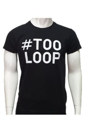 Мъжка тениска TOOLOOP, Тулуп в черен цвят