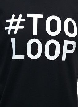 Мъжка тениска TOOLOOP, Тулуп в черен цвят