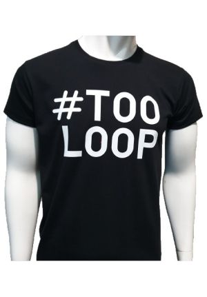 Мъжка тениска TOOLOOP, Тулуп в черен цвят