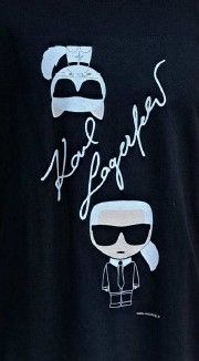 Мъжка тениска с дигитален печат Karl Lagerfeld