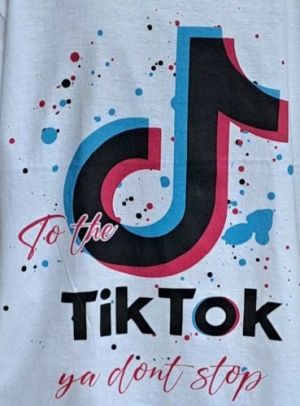 Мъжка тениска с дигитален печат TIK TOK