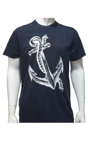 Мъжка тениска с Голяма Котва в тъмносин цвят