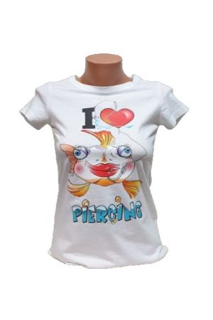 Дамска тениска I LOVE PIERCING
