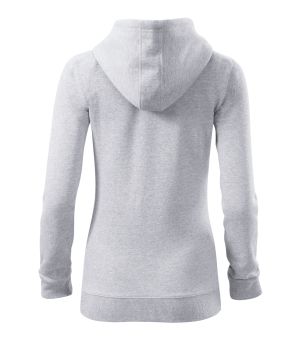 Дамски суитшърт с ЦИП и качулка