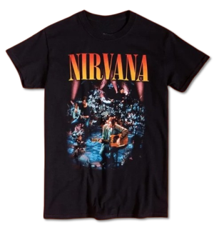 Мъжка тениска на музикалната група Nirvana