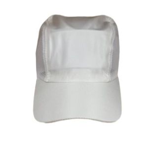 Изчистена дишаща шапка с козирка с мрежичка в бял цвят, Шушляк, Унисекс