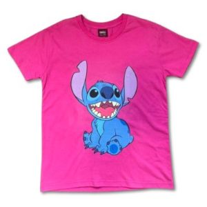 Детска тениска Стич (Stitch) в цвят циклама