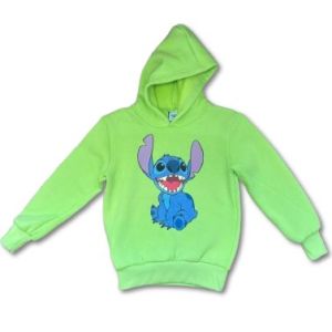 Детски суитшърт Стич (Stitch) в зелен цвят