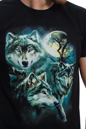 Мъжка тениска Три вълка, Серия вълци