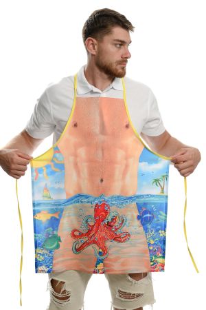 Мъжка забавна престилка Морски Приятели