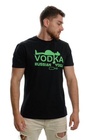 Мъжка тениска VODKA Russian yoga