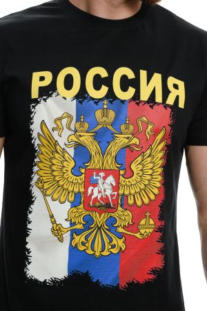 Мъжка тениска Герб на Русия