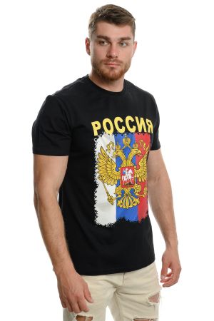 Мъжка тениска Герб на Русия
