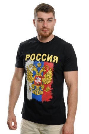 Мъжка тениска Герб на Русия