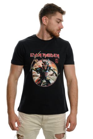 Мъжка тениска на музикалната група  IRON MAIDEN -  Senjutsu Album Palace Circle, Печат Отпред и на Гърба