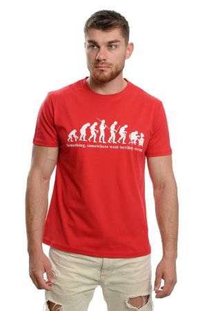 Мъжка тениска Човешка Еволюция