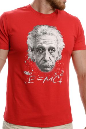 Мъжка тениска с Алберт Айнщайн