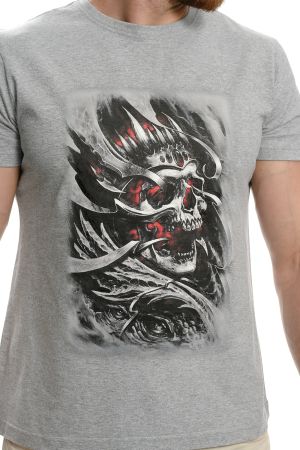 Мъжка тениска с 3D Череп (Скелет)