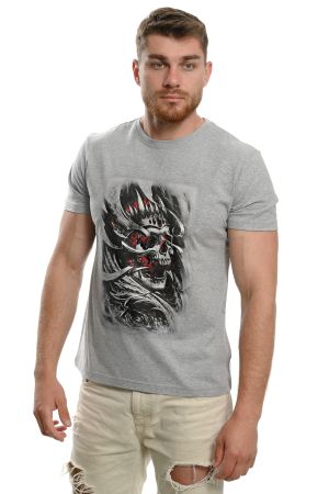 Мъжка тениска с 3D Череп (Скелет)