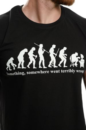Мъжка тениска Човешка Еволюция