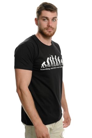 Мъжка тениска Човешка Еволюция