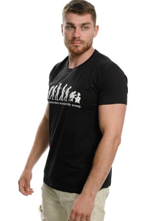 Мъжка тениска Човешка Еволюция