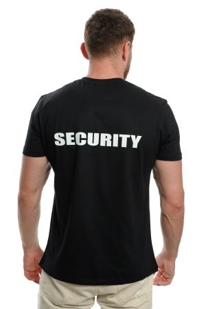 Мъжка тениска SECURITY, Печат Отпред и на Гърба