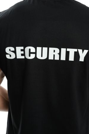 Мъжка тениска SECURITY, Печат Отпред и на Гърба
