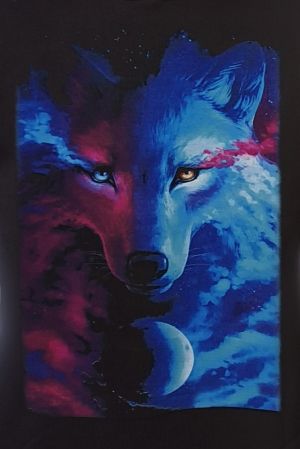 Мъжки суитшърт Вълк - GALAXY WOLF, Серия вълци