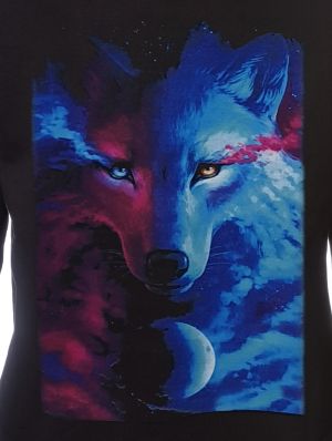 Мъжки суитшърт Вълк - GALAXY WOLF, Серия вълци
