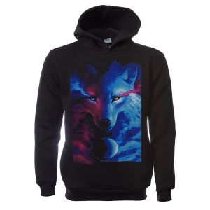 Мъжки суитшърт Вълк - GALAXY WOLF, Серия вълци