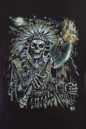 Мъжки суитшърт Скелет с брадва