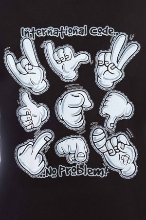 Мъжки суитшърт Пръстчета - International Code..No Problem