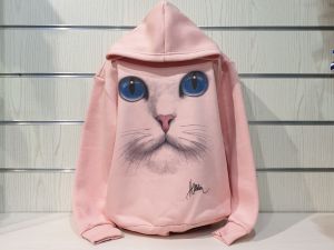 Детски суитшърт 3D Котка със Сини Очи