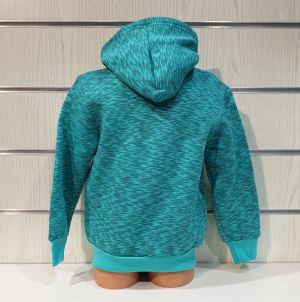 Детски суитшърт Стич (Stitch) в цвят зелен меланж