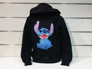 Детски суитшърт Стич (Stitch) в черен цвят