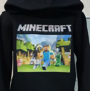 Детски суитшърт MINECRAFT (Майнкрафт) в черен цвят