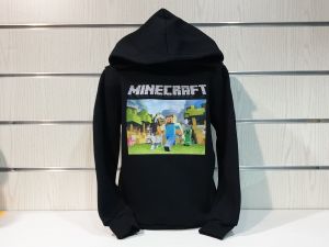 Детски суитшърт MINECRAFT (Майнкрафт) в черен цвят