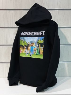 Детски суитшърт MINECRAFT (Майнкрафт) в черен цвят