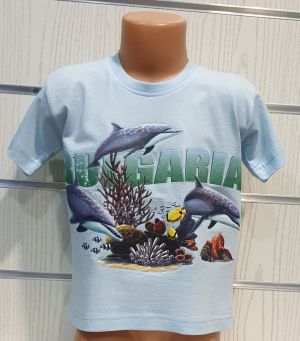 Детска тениска Делфини - Морско дъно