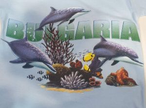 Детска тениска Делфини - Морско дъно