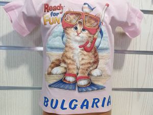 Детска тениска Котенце на плаж - Ready For Fun