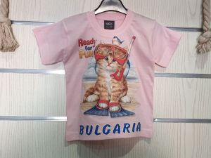 Детска тениска Котенце на плаж - Ready For Fun