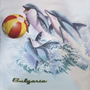 Детска тениска Делфини с Топка