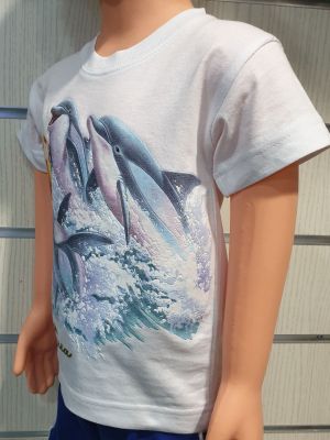 Детска тениска Делфини с Топка