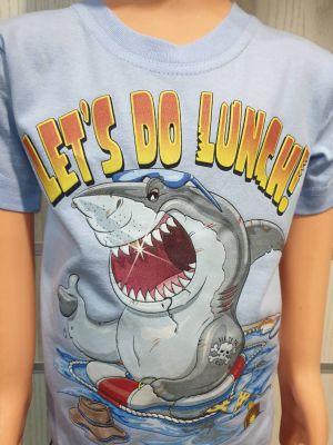 Детска тениска Акула - LET'S DO LUNCH